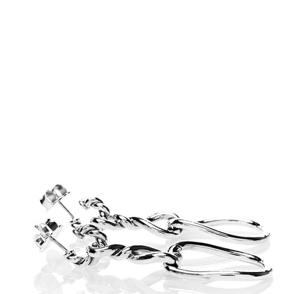 David Yurman Sterling Silver Continuance Triple Drop Earrings 3 of 4