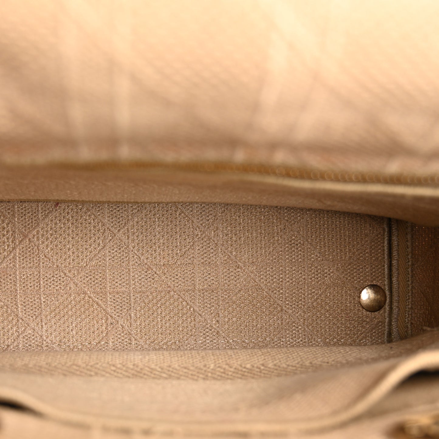 Canvas Embroidered Medium Lady D-Lite Beige