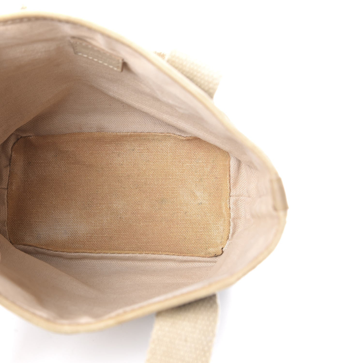 Burberry Canvas Vintage Check Mini Tote Beige 5 of 10