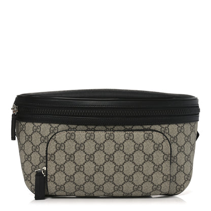 Gucci GG Supreme Monogram Large Belt Bag Beige Ebony Black 2 of 18