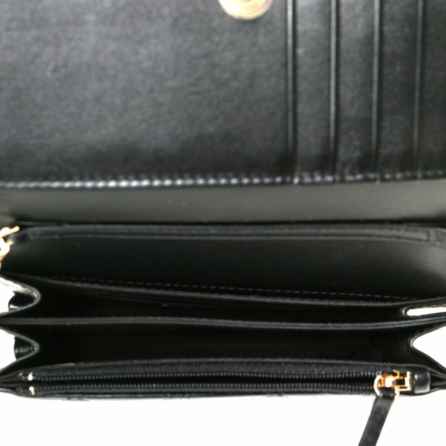 Calfskin Quilted Mini Maxi Pearls Wallet On Chain WOC Black