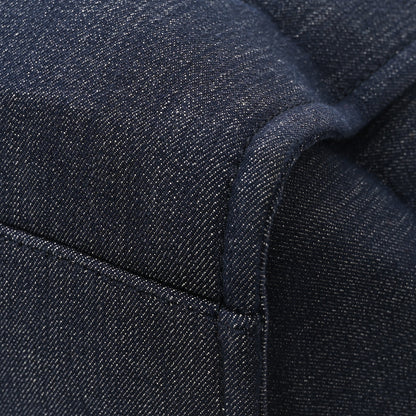 Chanel Denim Medium Deauville Tote Blue Orange 11 of 11