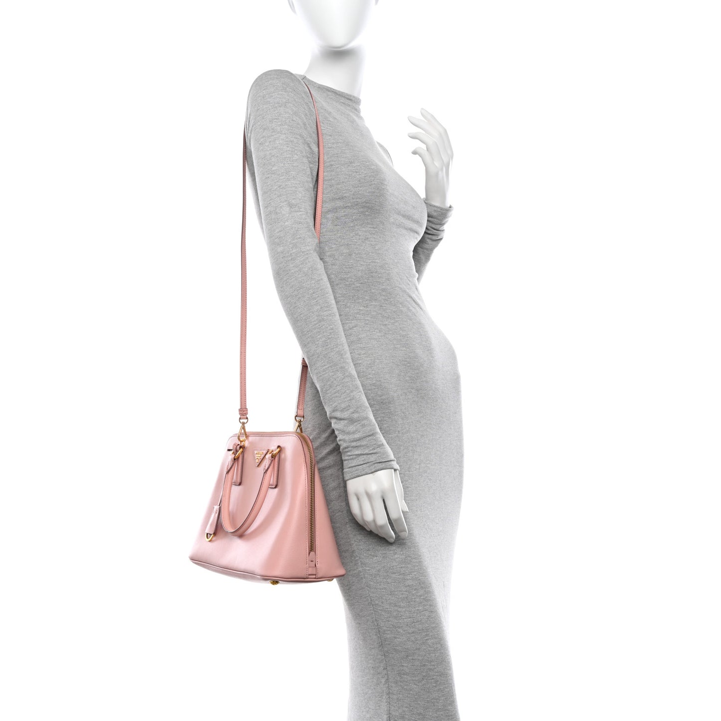 Saffiano Lux Medium Open Promenade Tote Geranio