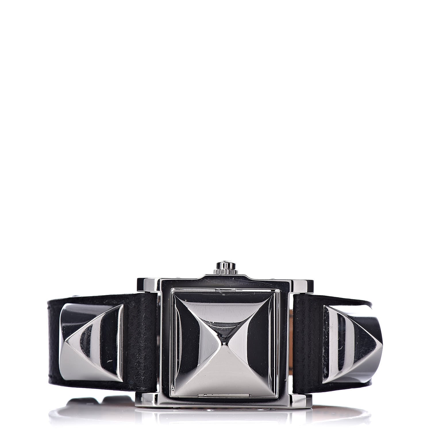 Hermes Stainless Steel Epsom 23mm Medor Quartz Watch Noir 4 of 9