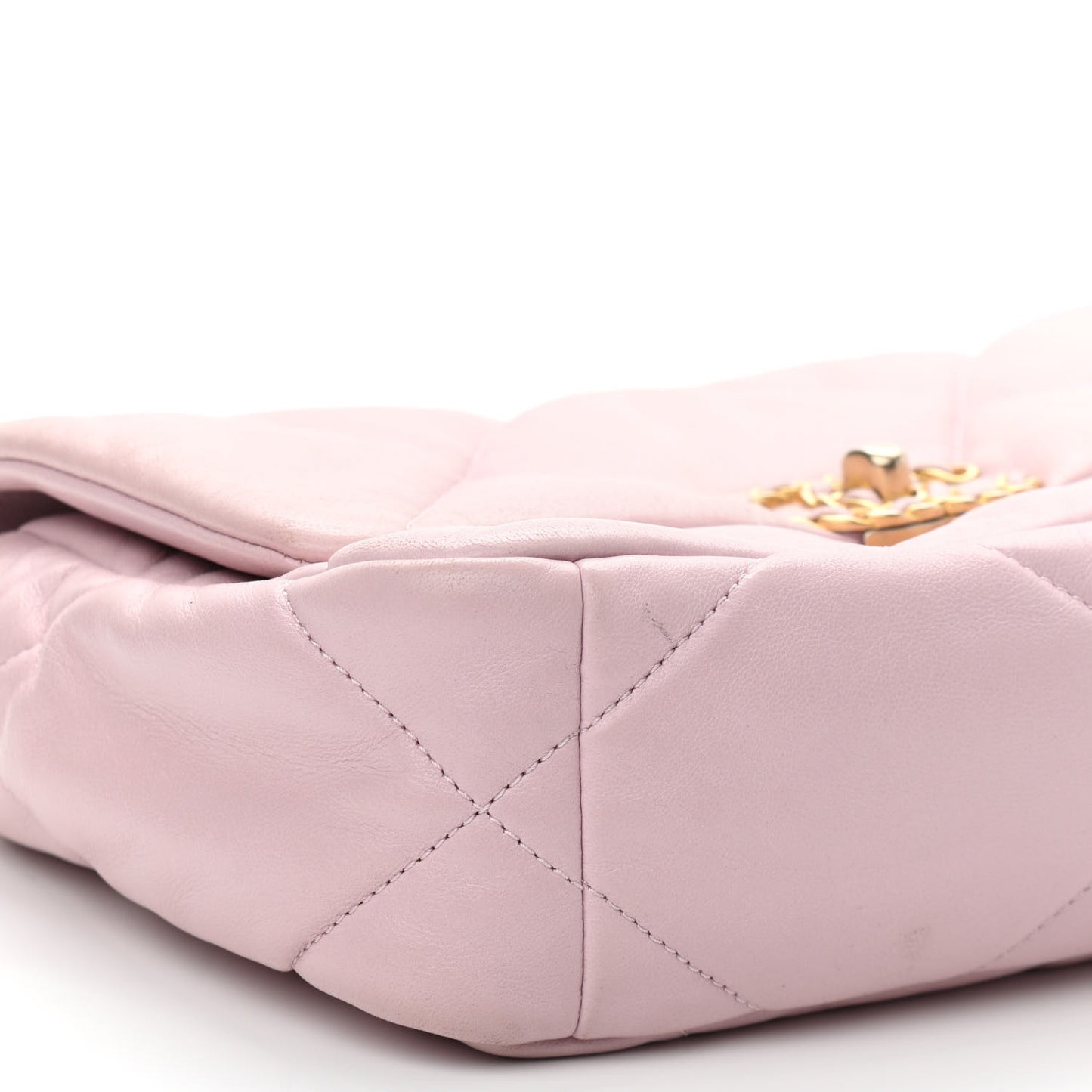 Lambskin Quilted Medium Chanel 19 Flap Light Pink