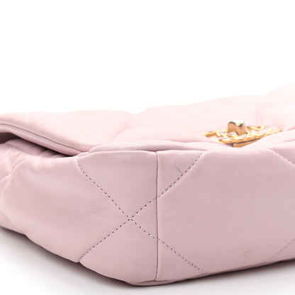 Chanel Lambskin Quilted Medium Chanel 19 Flap Light Pink 9 of 13