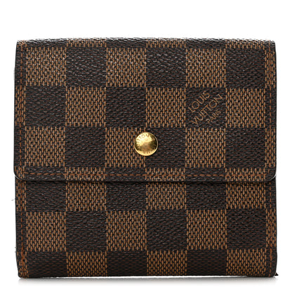 Louis Vuitton Damier Ebene Elise Wallet 1 of 13