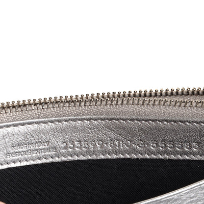 Balenciaga Agneau Giant 12 Silver Hardware Money Wallet Gris Aluminum 8 of 8
