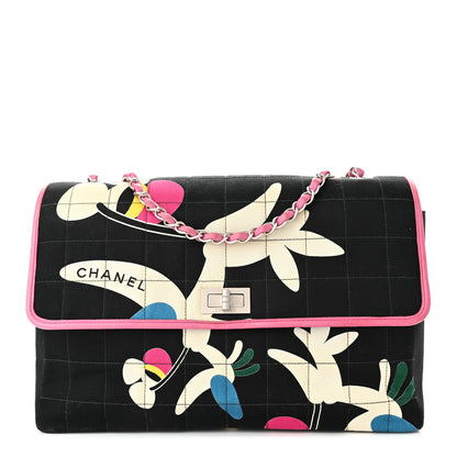 Chanel Canvas Chocolate Bar Quilted Flap Multicolor 1 of 10