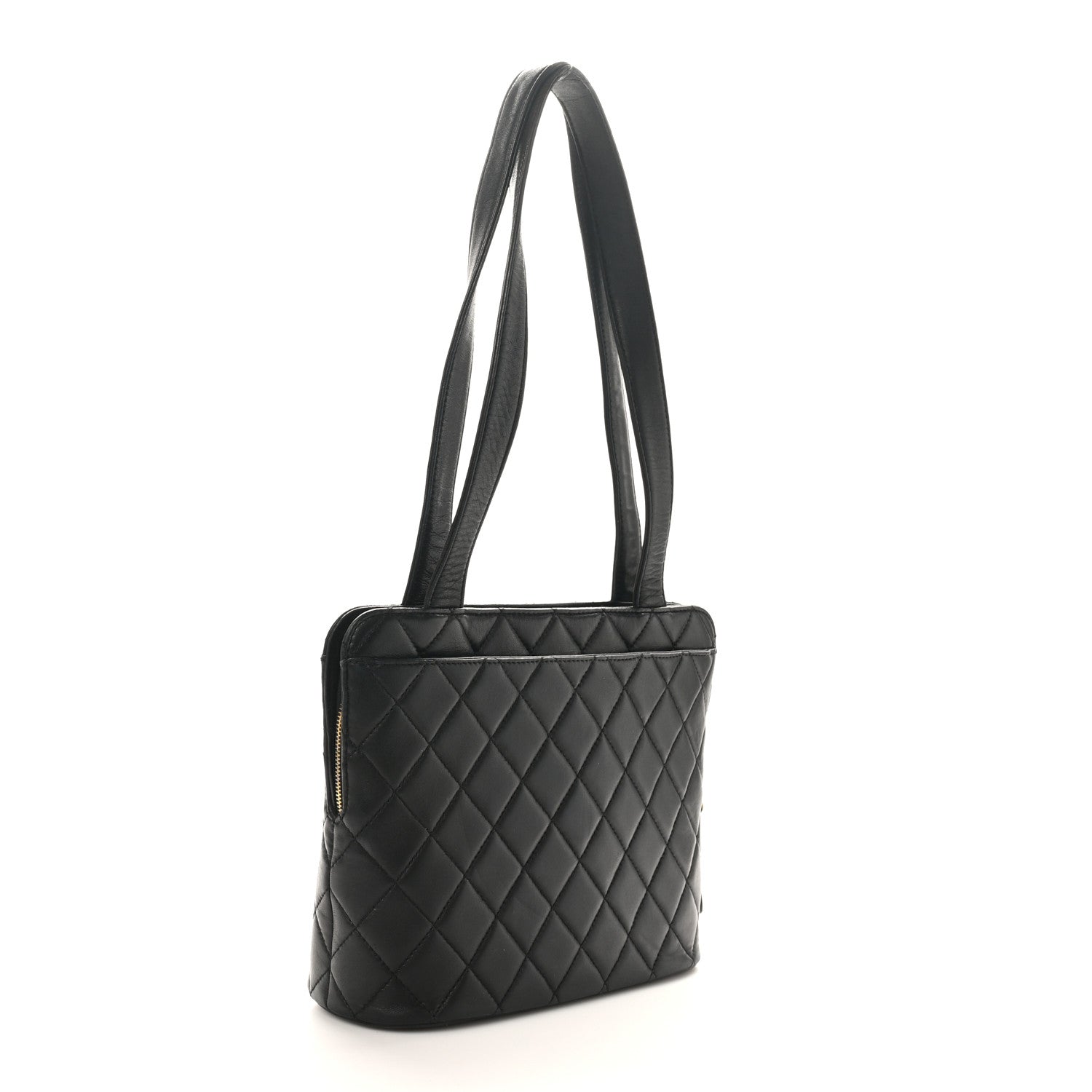 Chanel Lambskin Quilted Tote Black 3 of 12