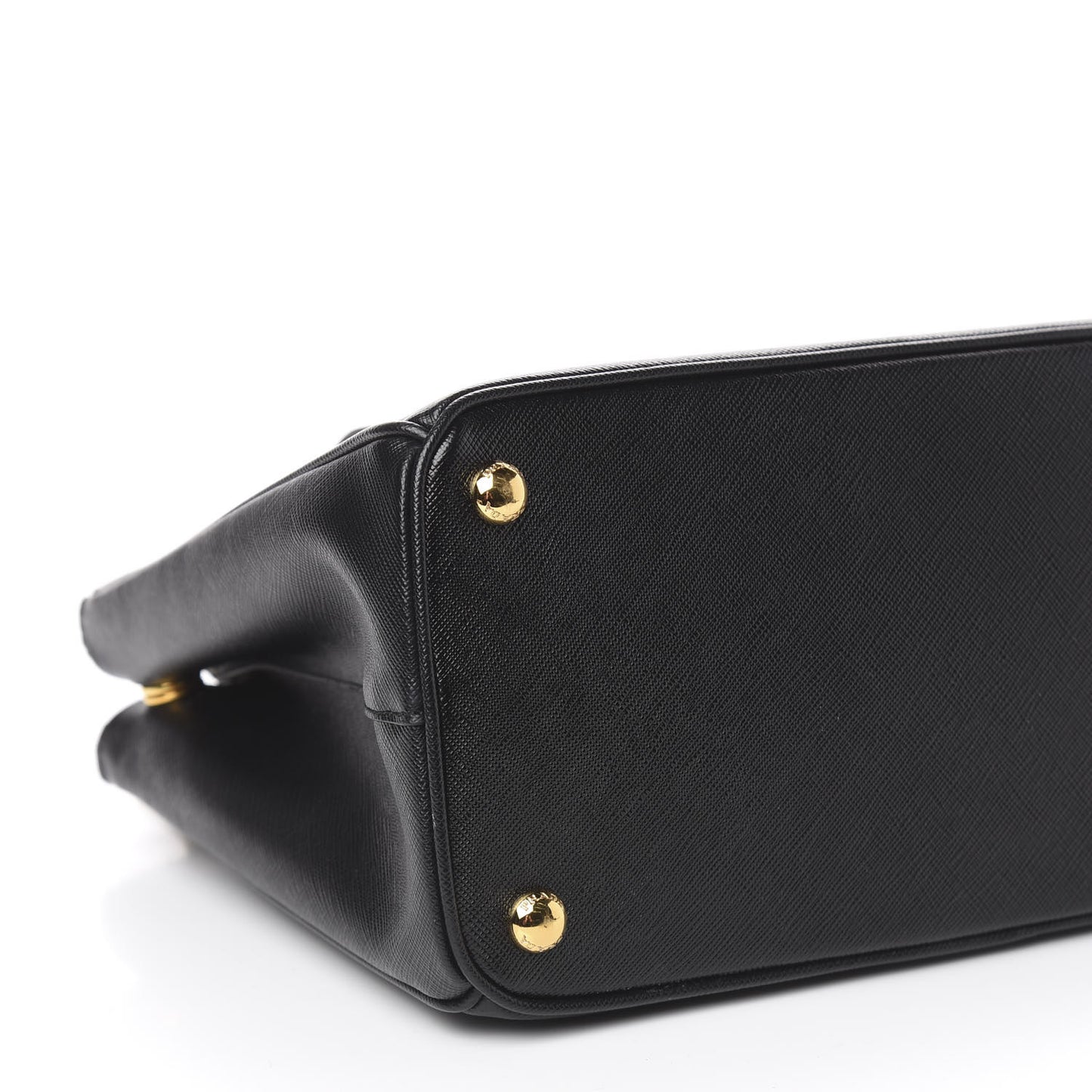 Saffiano Small Galleria Double Zip Tote Black