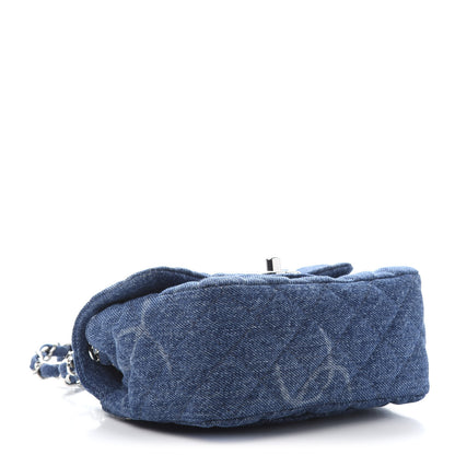 Chanel Denim CC Quilted Mini Square Flap Blue 4 of 11