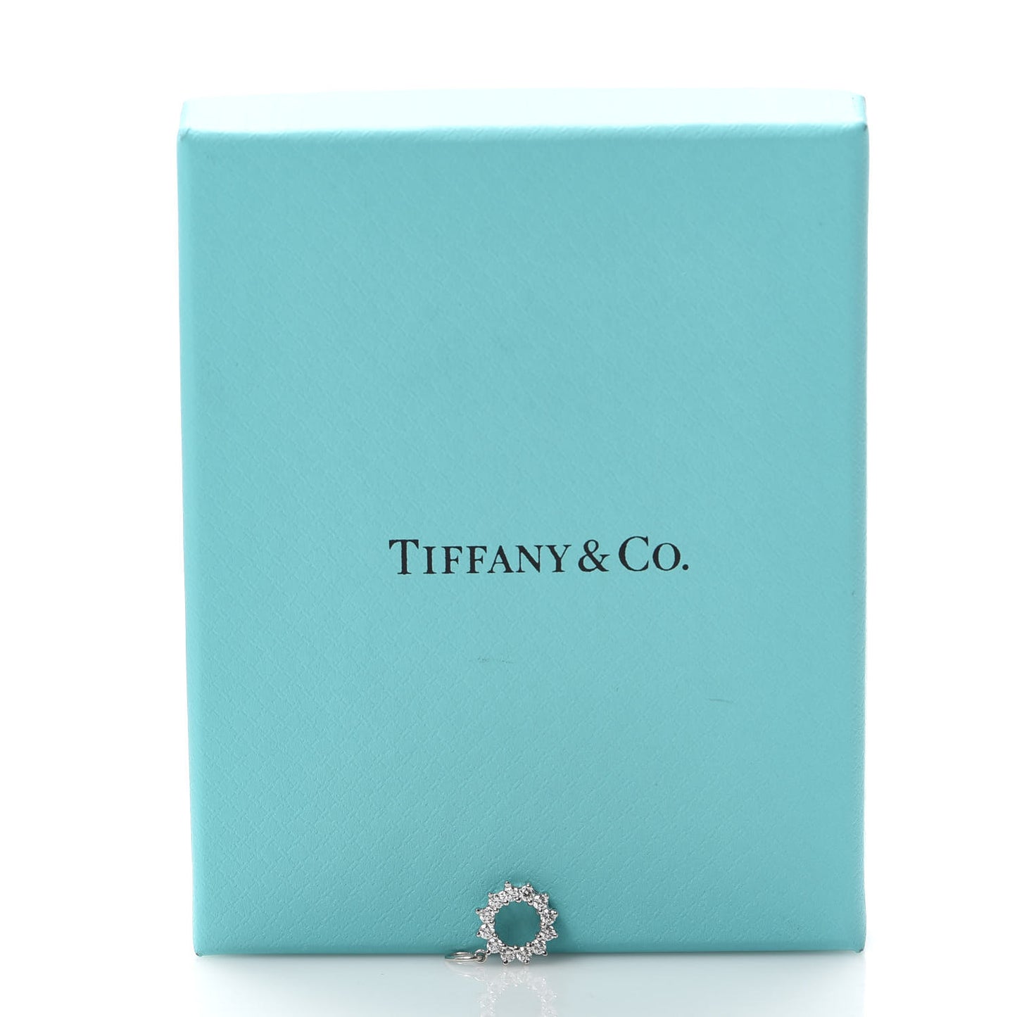 Platinum Diamond Circle Charm