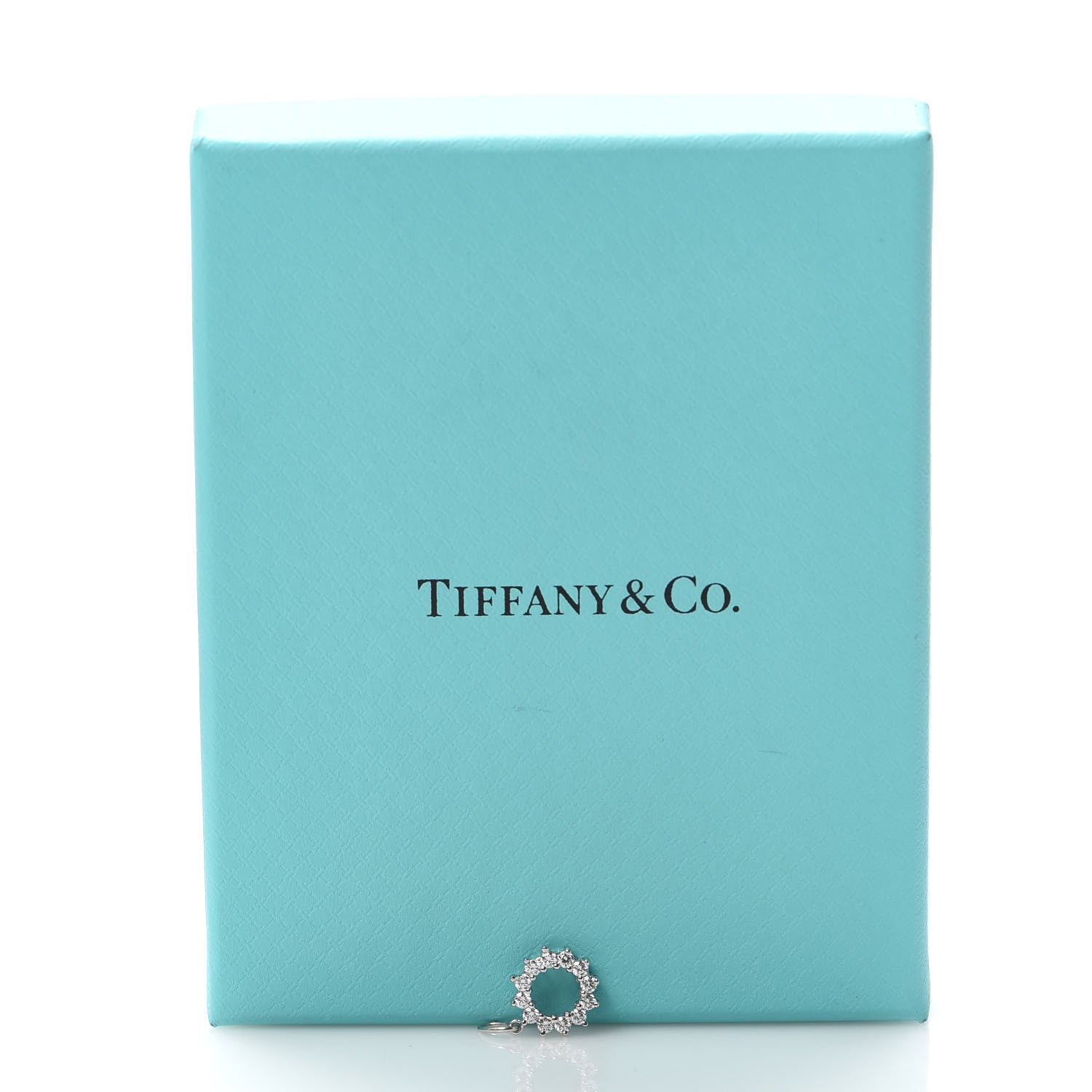Tiffany Platinum Diamond Circle Charm 4 of 4