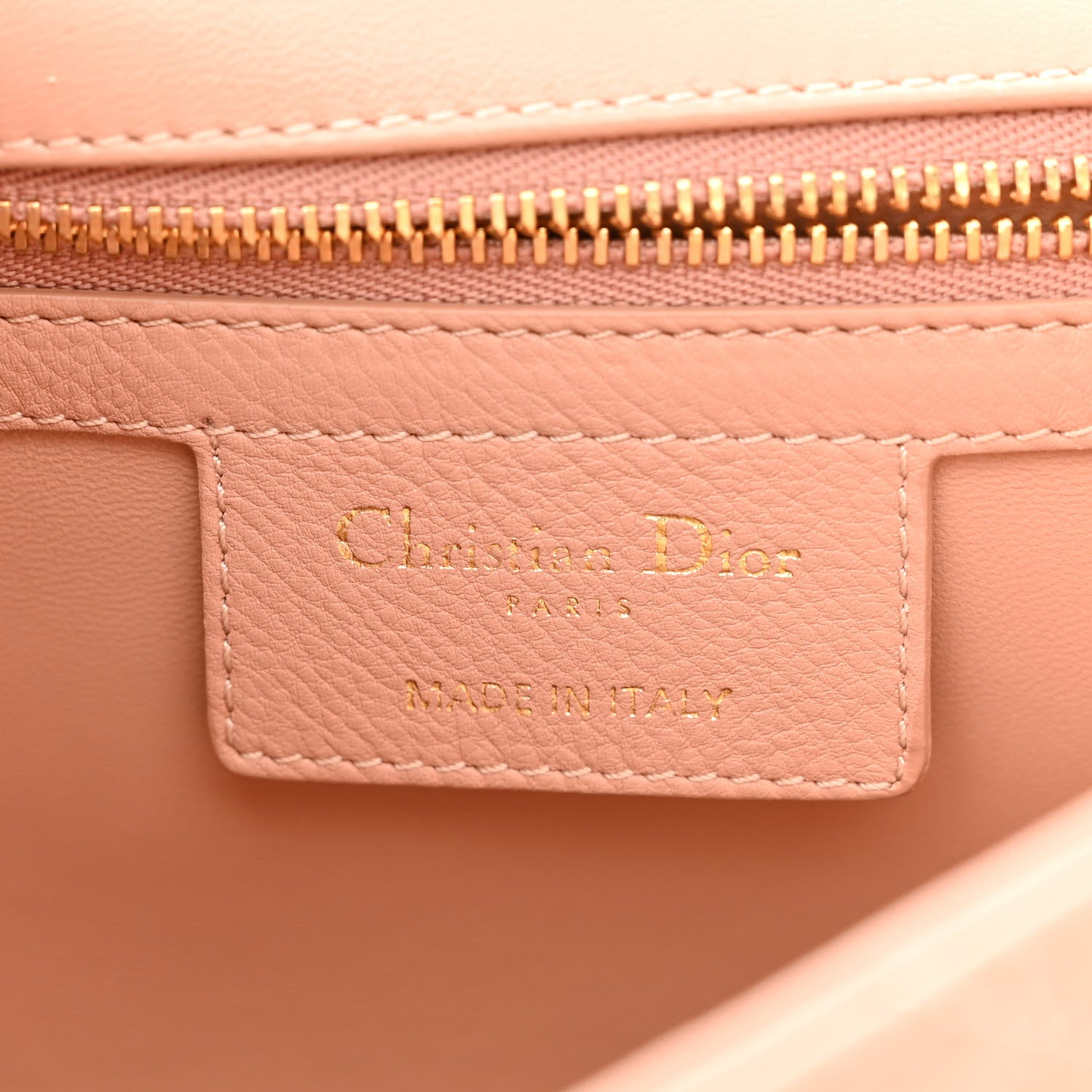 Christian Dior Grained Calfskin Cannage Large Caro Bag Rose De Vents 6 of 10