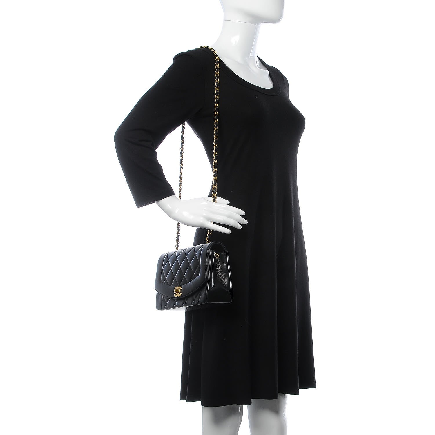 Chanel Lambskin Quilted Small Single Flap Black 2 of 16