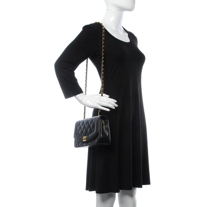 Chanel Lambskin Quilted Small Single Flap Black 2 of 16