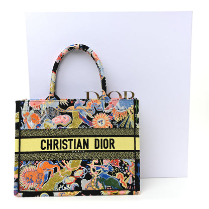 Christian Dior Canvas Zodiac Fantastico Embroidered Medium Book Tote Black Multicolor 13 of 13