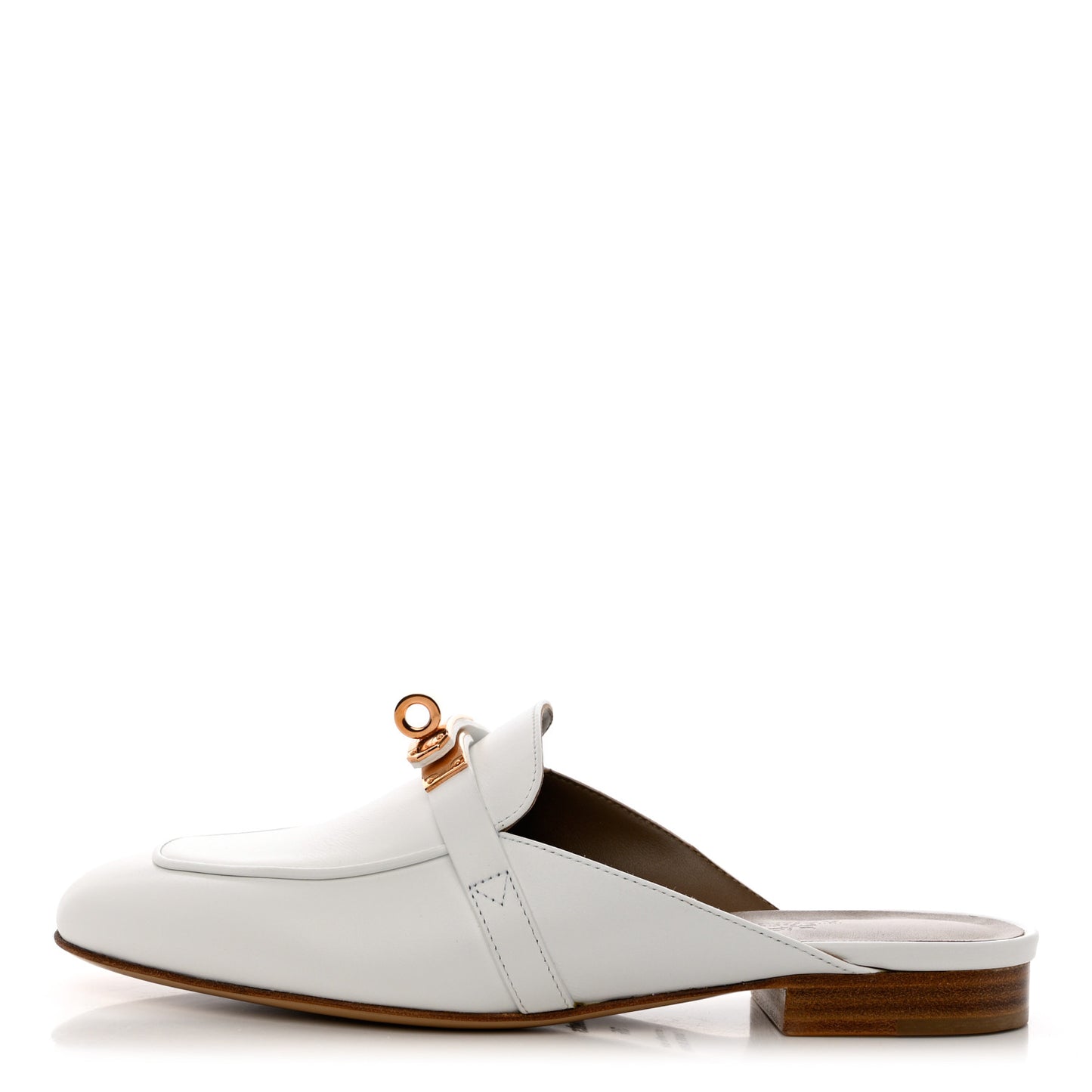 Calfskin Oz Mules 36 White