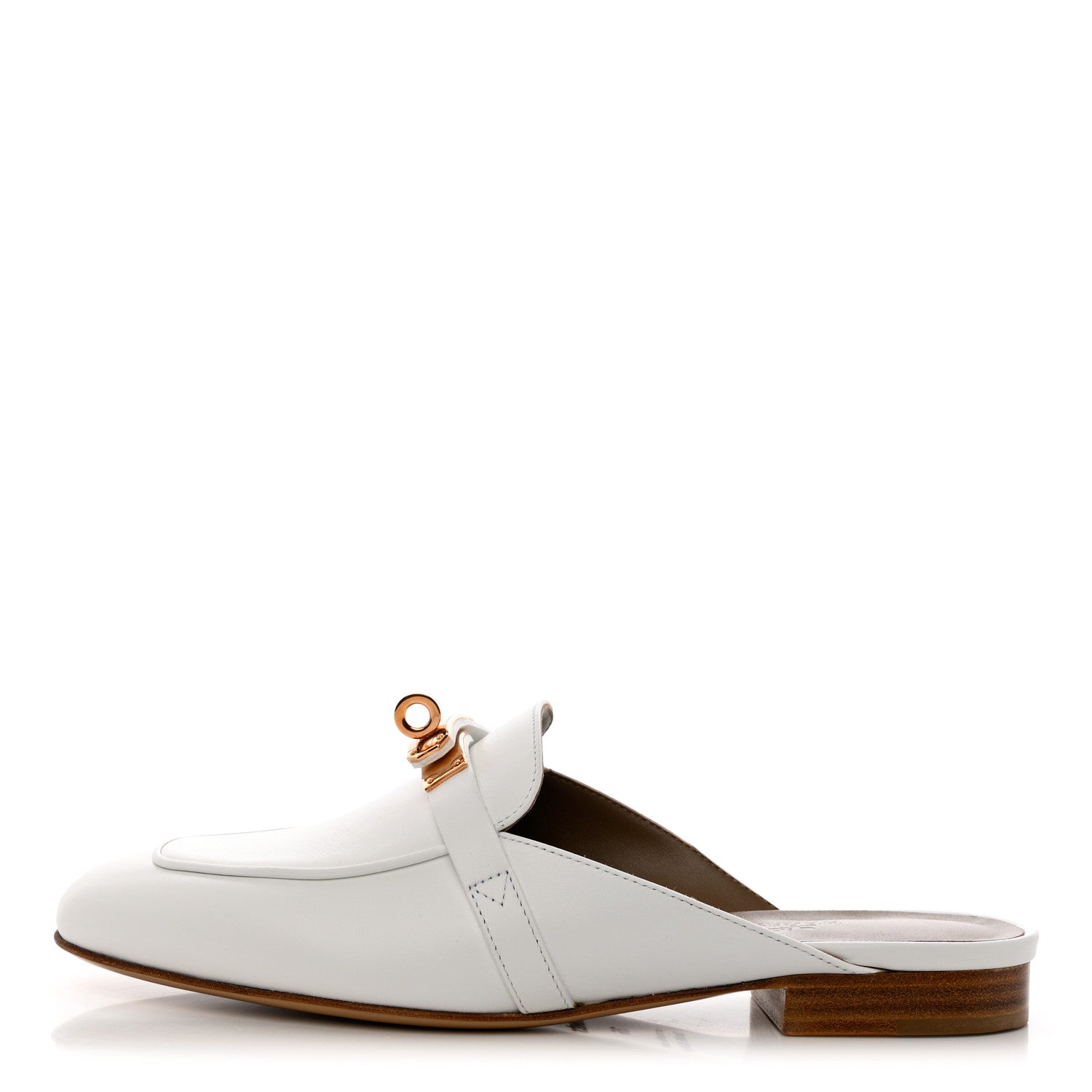 Hermes Calfskin Oz Mules 36 White 1 of 9