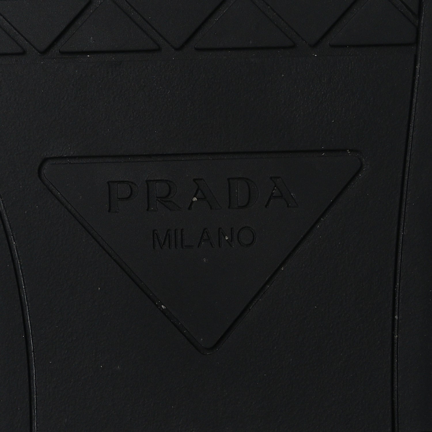 Prada Vitello Sport Spazzolato Rois Metal Triangle Logo Mens Downtown Low Top Sneakers 7.5 White Black 8 of 9
