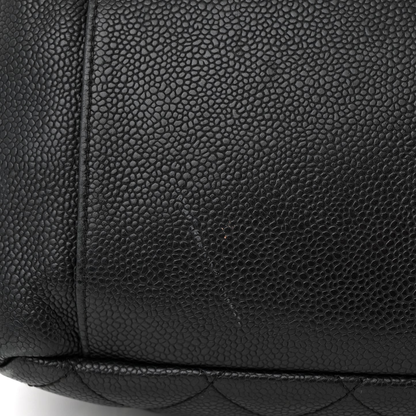 Caviar Quilted Grand Shopping Tote GST Black