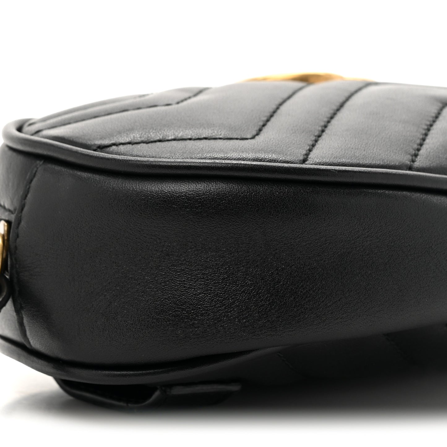 Calfskin Matelasse GG Marmont Belt Bag 85 34 Black