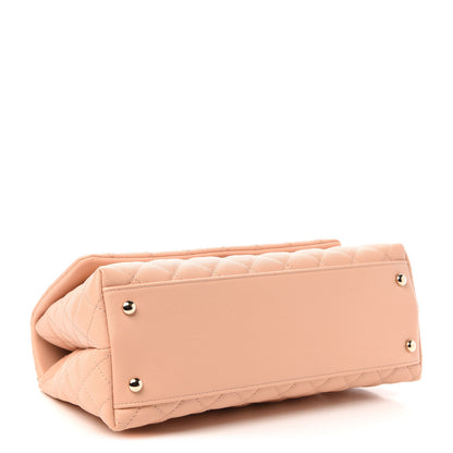 Chanel Caviar Quilted Small Coco Handle Flap Beige 4 of 11