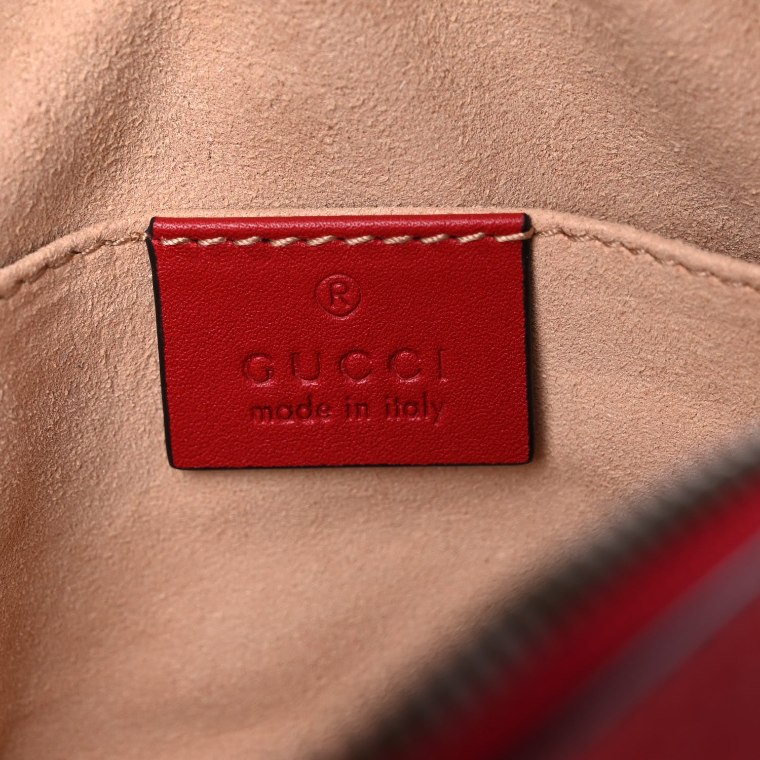 Gucci Calfskin Matelasse GG Marmont Belt Bag 85 34 Hibiscus Red 6 of 12