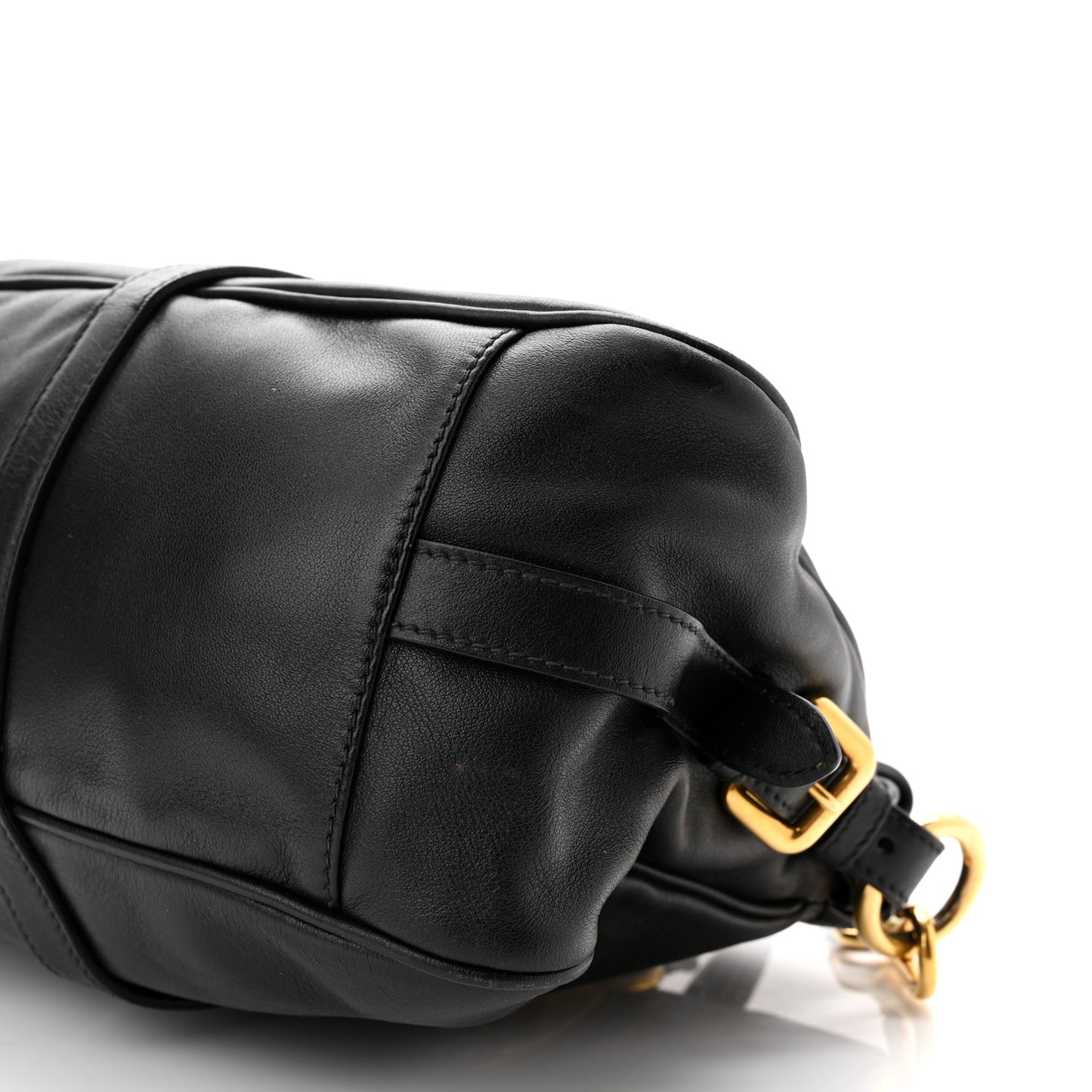 Soft Calf Shopping Satchel Black