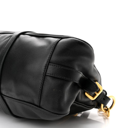 Prada Soft Calf Shopping Satchel Black 11 of 11