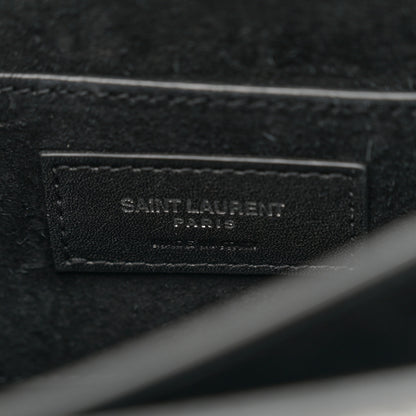 Saint Laurent Calfskin Snakeskin Small Monogram Sunset Silver 6 of 14
