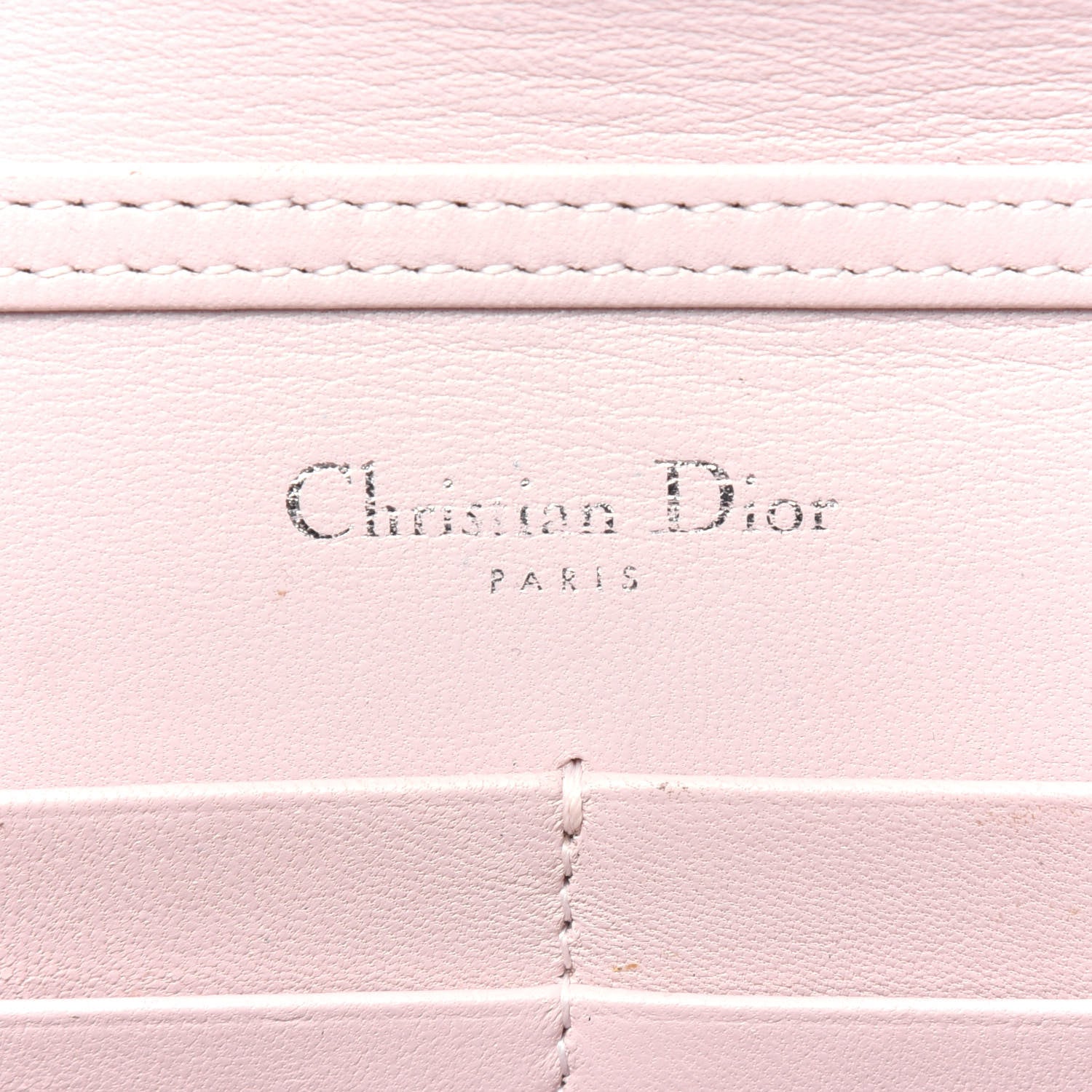 Christian Dior Grained Calfskin Diorama Wallet on Chain Pouch Rose Poudre 6 of 14