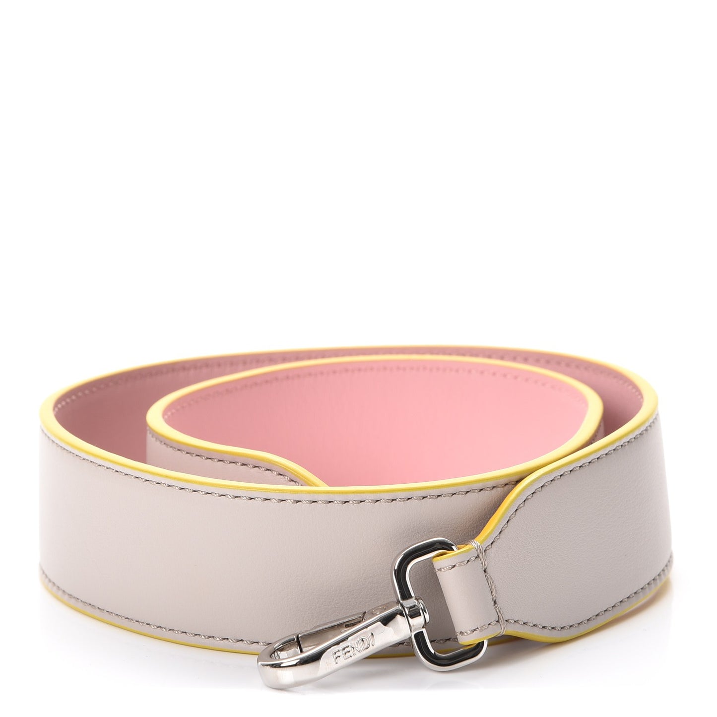 Vitello Dolce Bi-Color Strap You Grigio Polvere Bubblegum