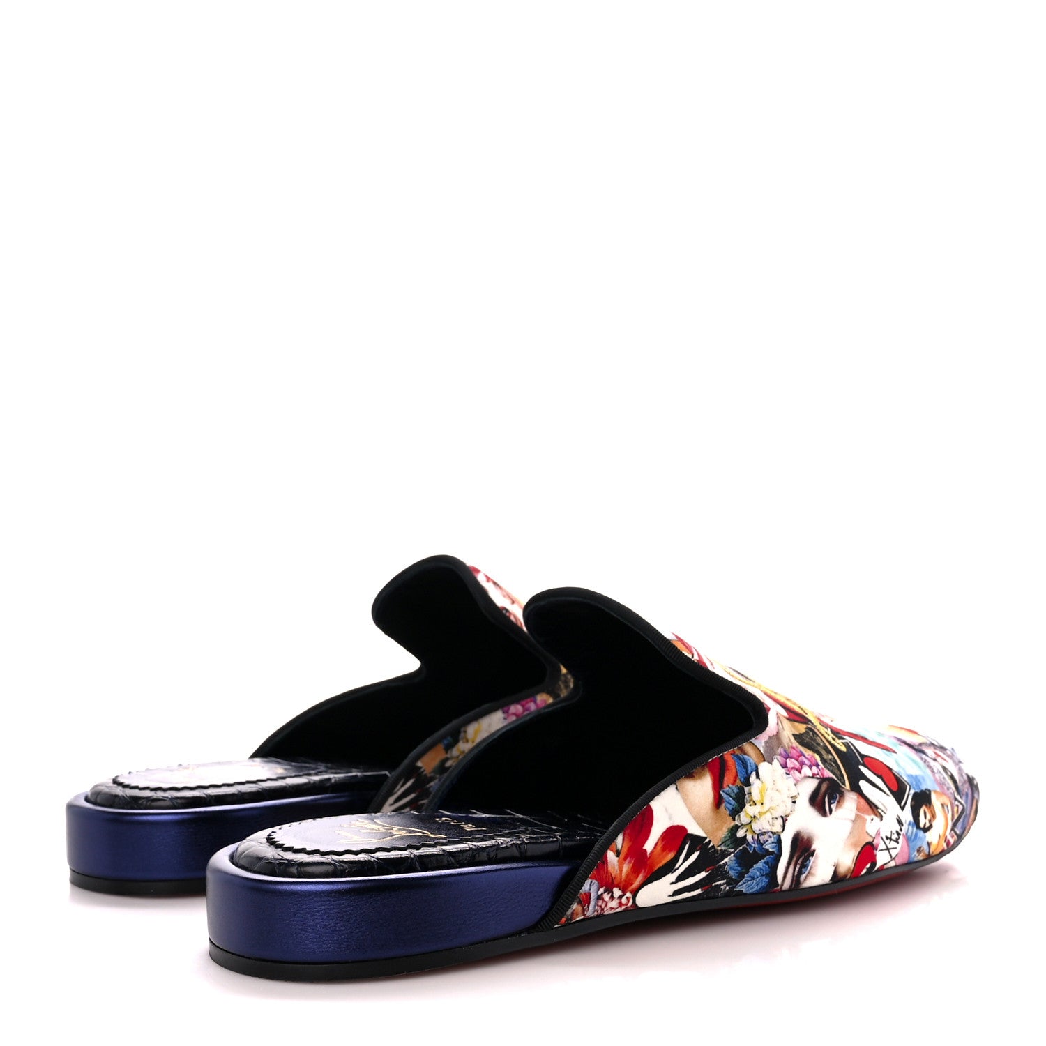 Christian Louboutin Mens Coolito Donna Flat Mules 41 Navy Multi 4 of 9