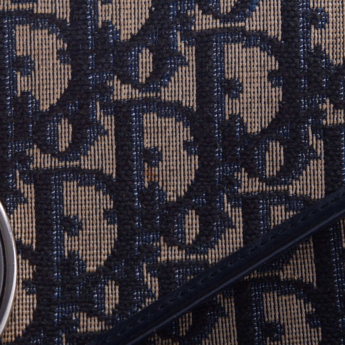 Monogram Chain Flap Navy Blue