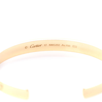 Cartier 18K Yellow Gold LOVE Cuff Bracelet 17 4 of 5