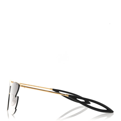 Louis Vuitton Bohemian Vuittony Square Sunglasses Z1233E Silver Mirror 3 of 10
