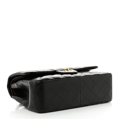 Chanel Lambskin Quilted Jumbo Double Flap Black 4 of 13