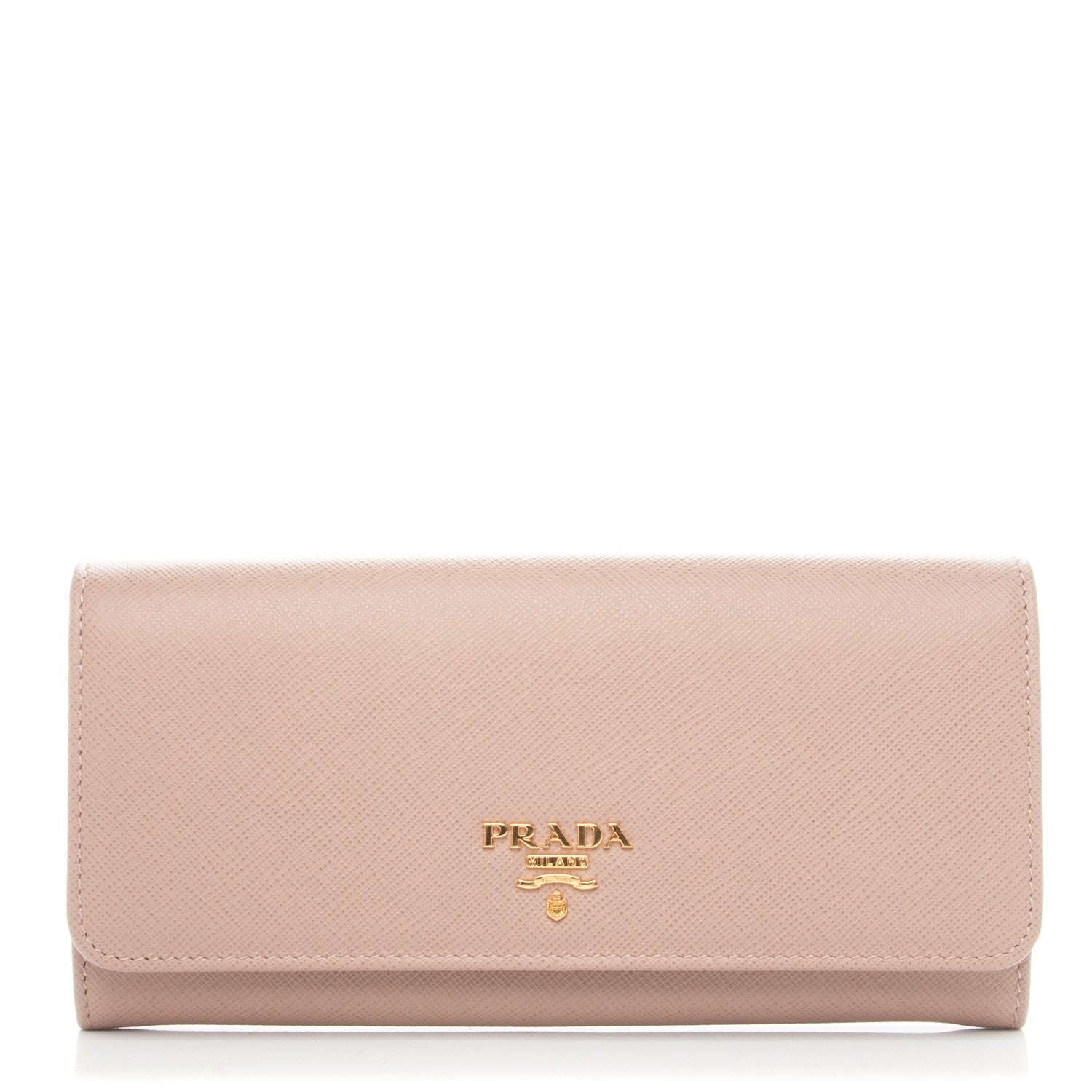 Prada Saffiano Metal Continental Flap Wallet Cammeo 1 of 8