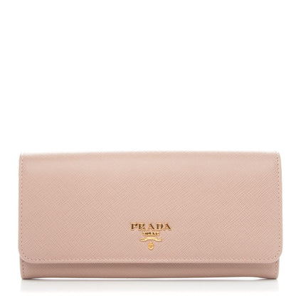 Prada Saffiano Metal Continental Flap Wallet Cammeo 1 of 8