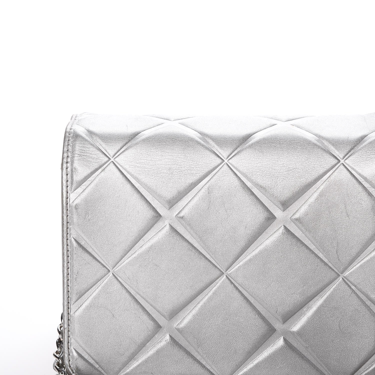 Chanel Metallic Calfskin Mini Propeller Flap Silver 9 of 16
