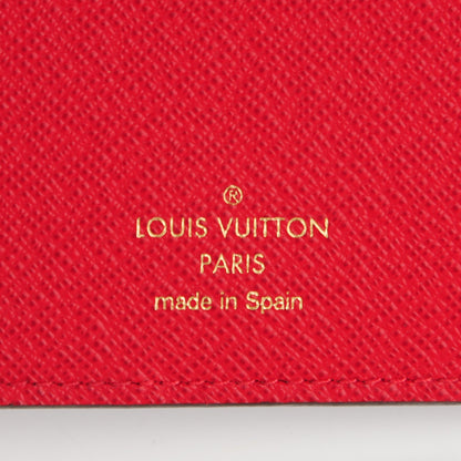 Louis Vuitton Damier Ebene Insolite Wallet Red 6 of 7