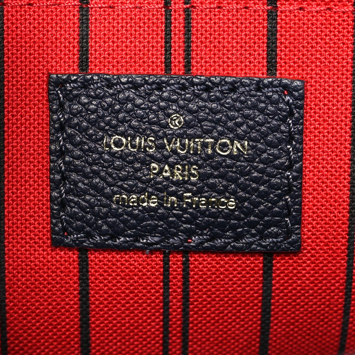 Louis Vuitton Empreinte Montaigne MM Marine Rouge 6 of 10