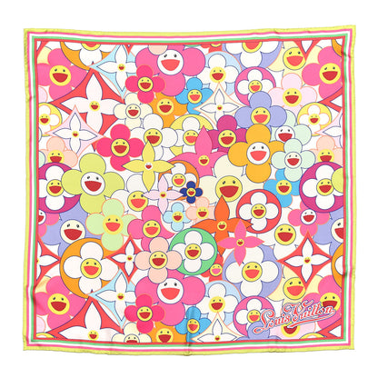 Louis Vuitton Silk Murakami Cosmic Flower Scarf Multicolor 1 of 4