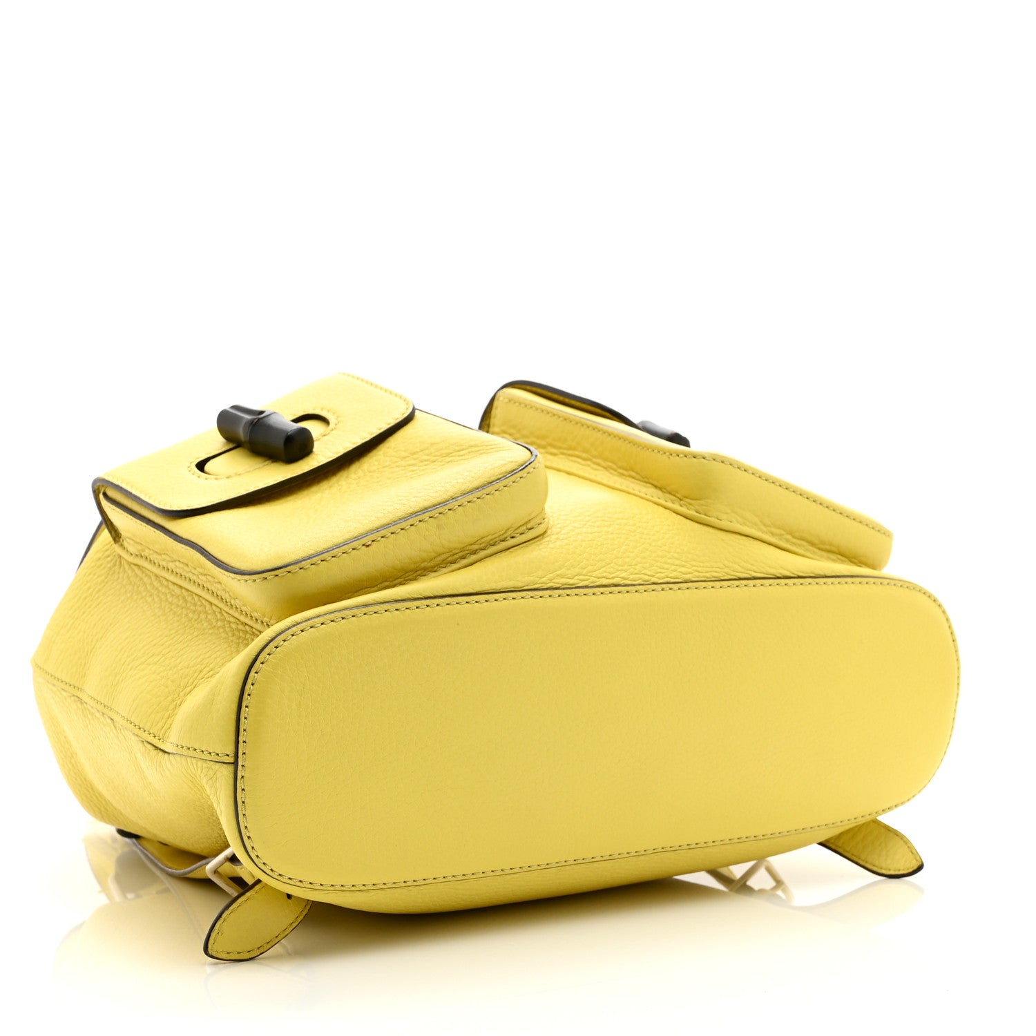 Gucci Cellarius Calfskin Medium Bamboo Backpack Mimosa Flower