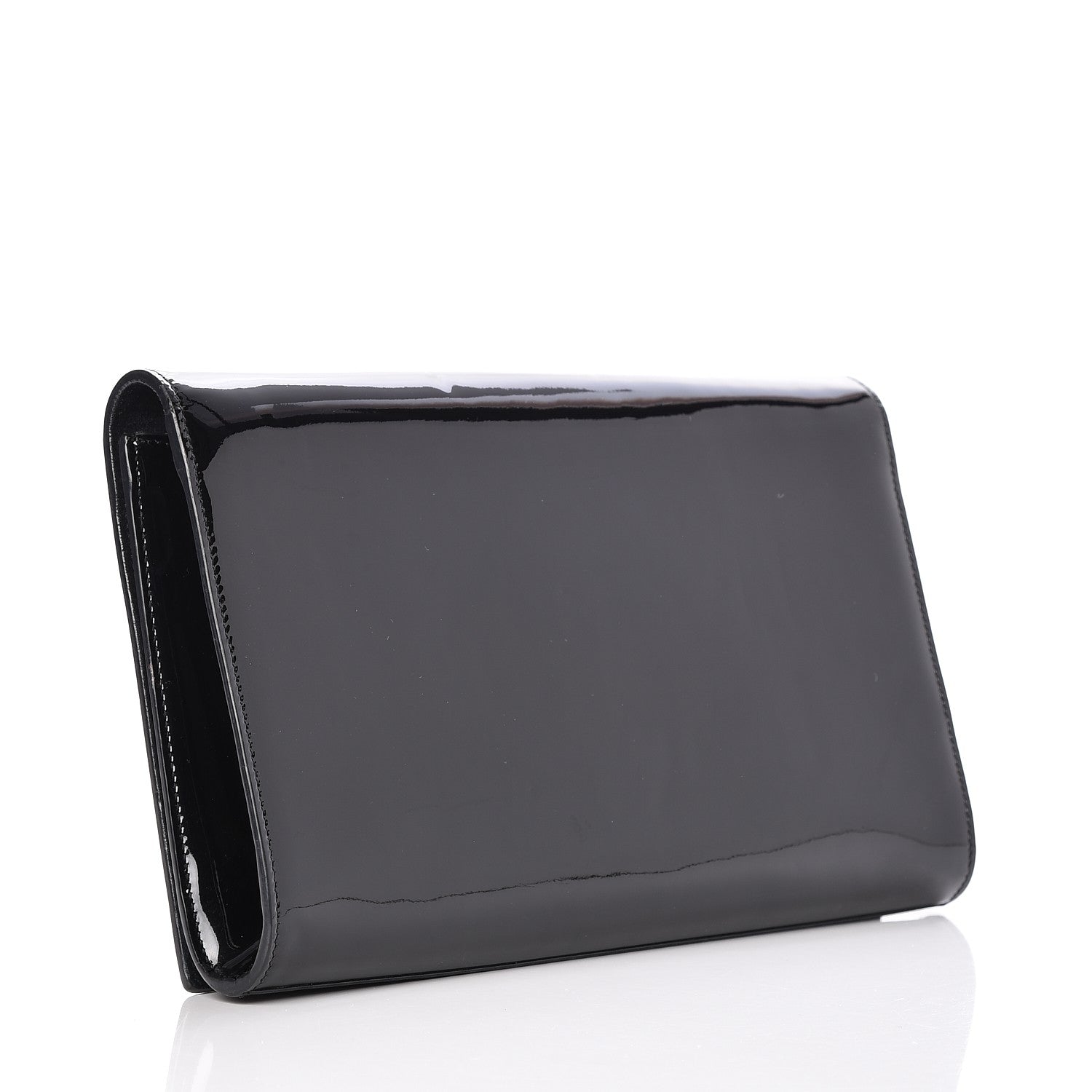 Saint Laurent Patent Monogram Large Belle De Jour Clutch Black 3 of 7