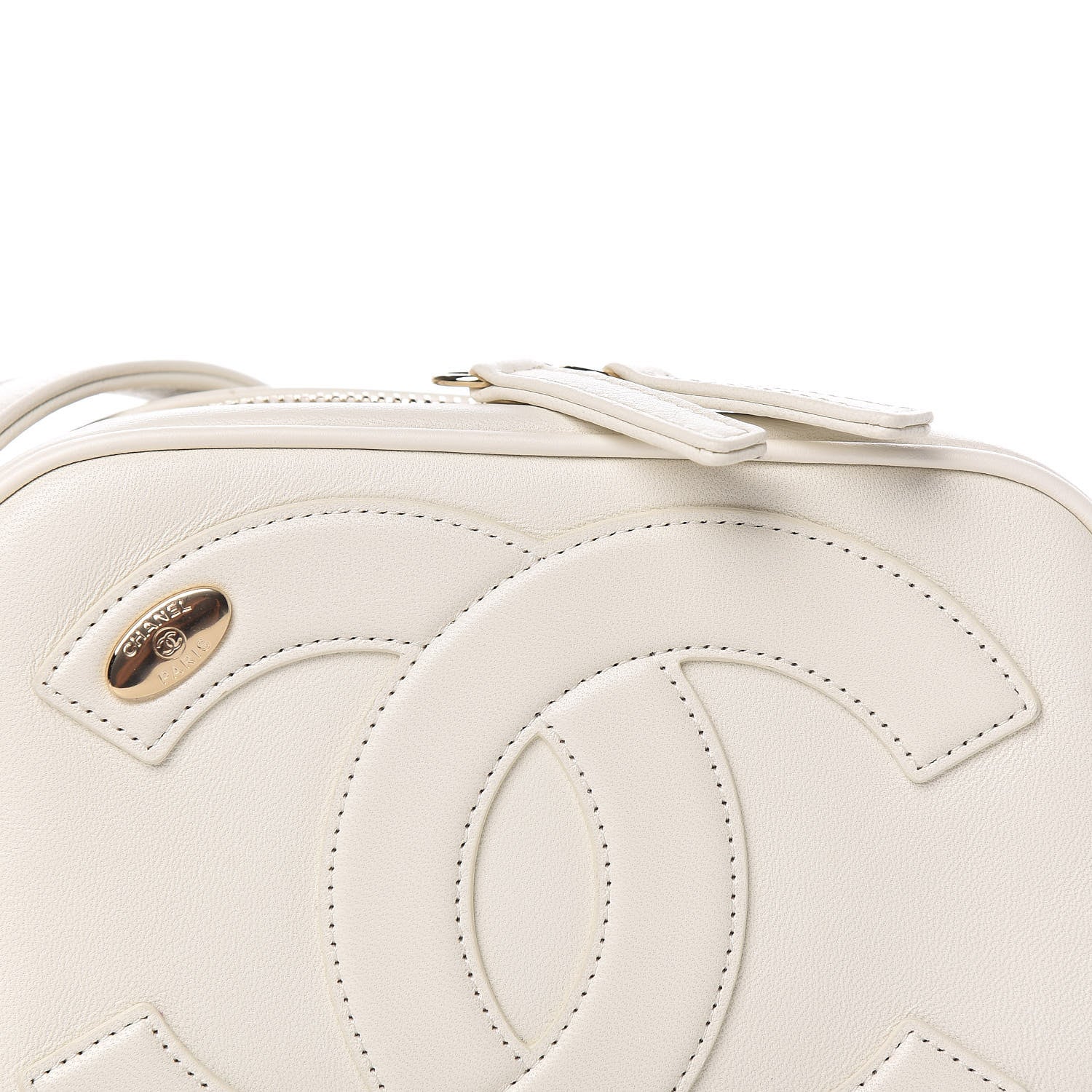 Chanel Lambskin CC Mania Camera Case White 11 of 12