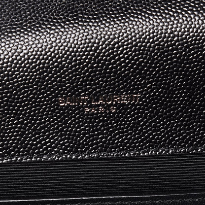 Saint Laurent Grain De Poudre Small Monogram Kate Satchel Black 8 of 10