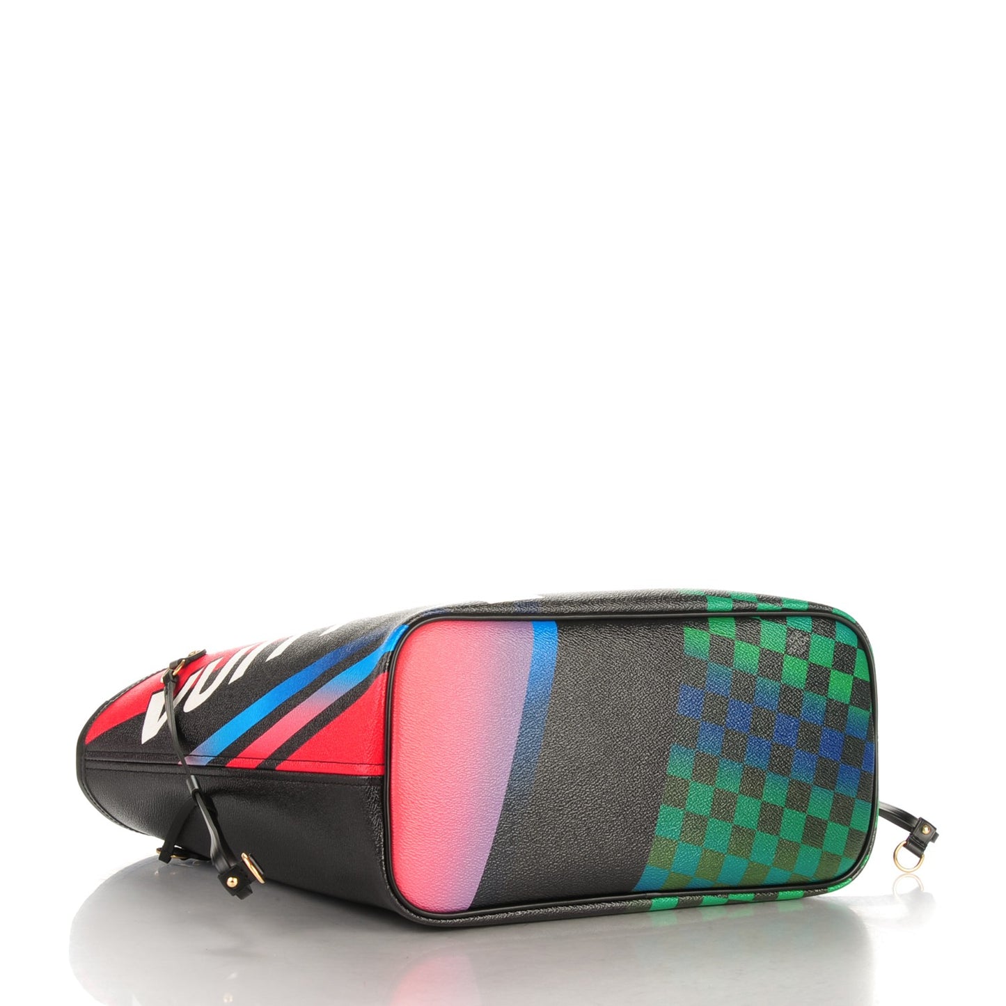 Damier Race Neverfull MM Noir Rouge